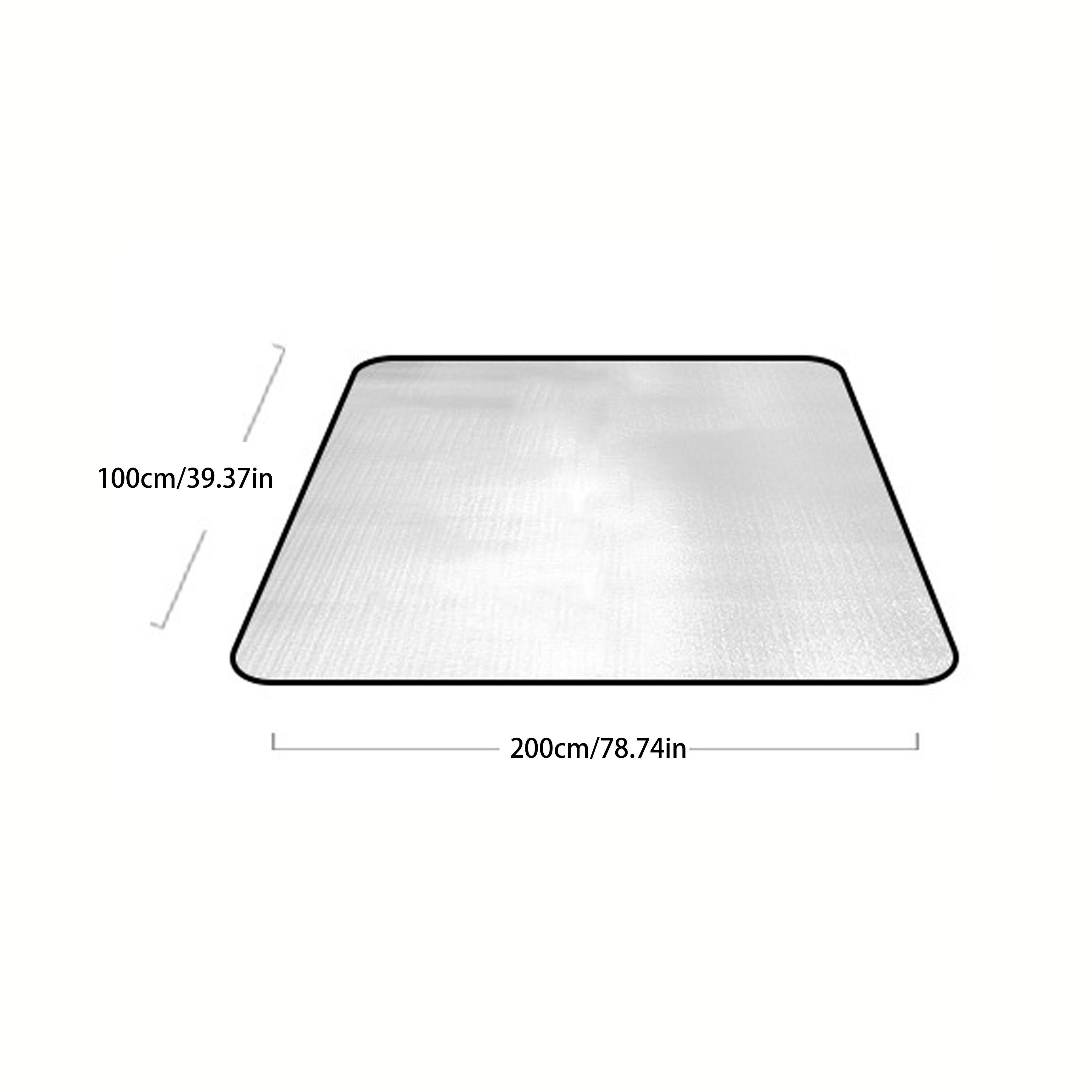 

1 шт. Кемпинговый коврик из прочной алюминиевой фольги и ткани ЭВА, портативный складной коврик для пикника на открытом воздухе, влагостойкий, легко моется вручную 100*200cm/39.37*78.74in