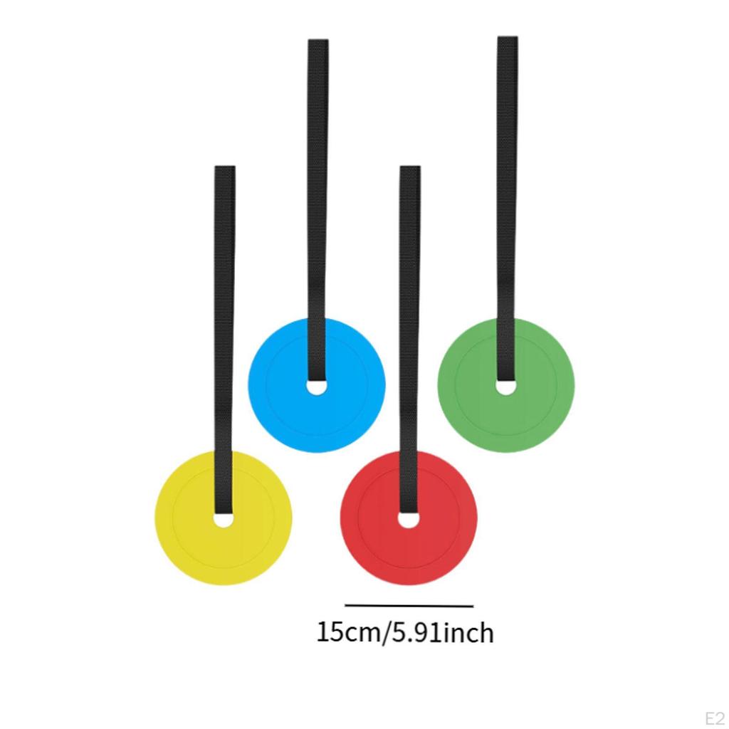 4 Pieces Football Goal Target Discs Trainer Equipment Shooting Training Aid for Beginners