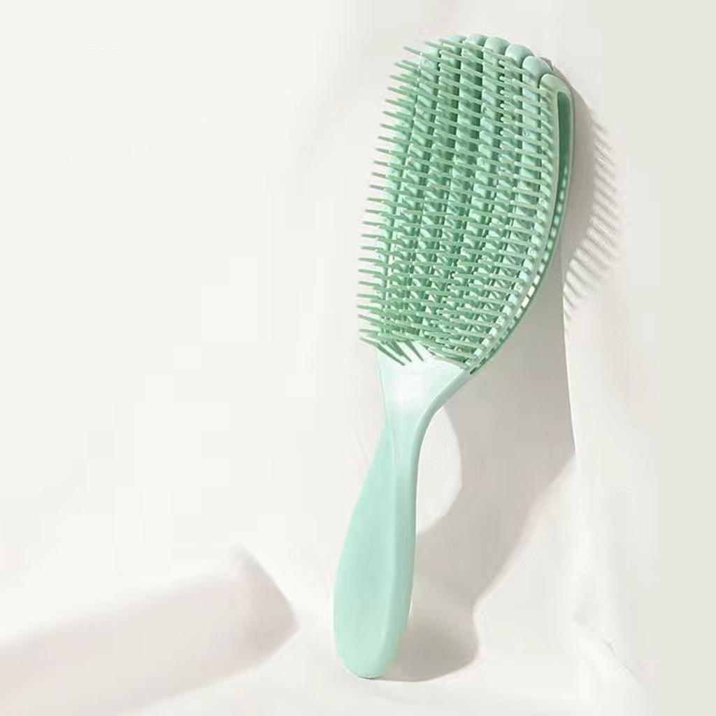 Anti-Static Detangling Brush Flexible Hollow Fluffy Curly Hair Styling Comb for Stubborn Hair Thick Wavy Hair