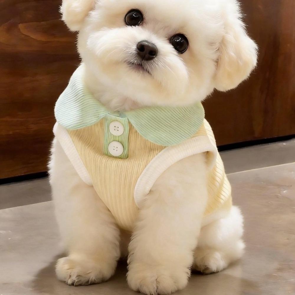 Breathable Puppy T-shirt Soft Pet Collar Vest Pet Shirts Apparel Pet Two Leg Clothes Pet Wear