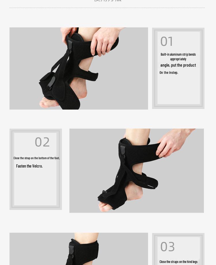 Adult Foot Drop Splint: Day & Night Ankle Support Brace