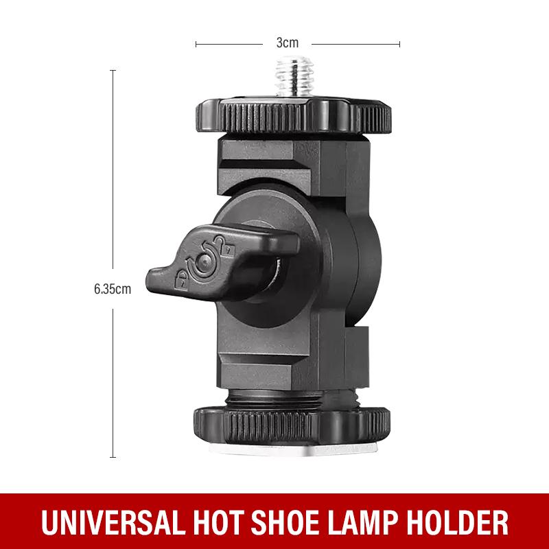 

Godox Светодиодный заполняющий свет L-образный разъем P120c/P260c, разъем для лампы, подставка для лампы, камера, горячий башмак, микрофон, разъем для адаптера монитора чёрный