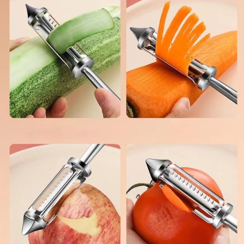 Multi Functional Kitchen Three In One Peeler Peeler Scraper Potato Water Fruit And Melon Planer