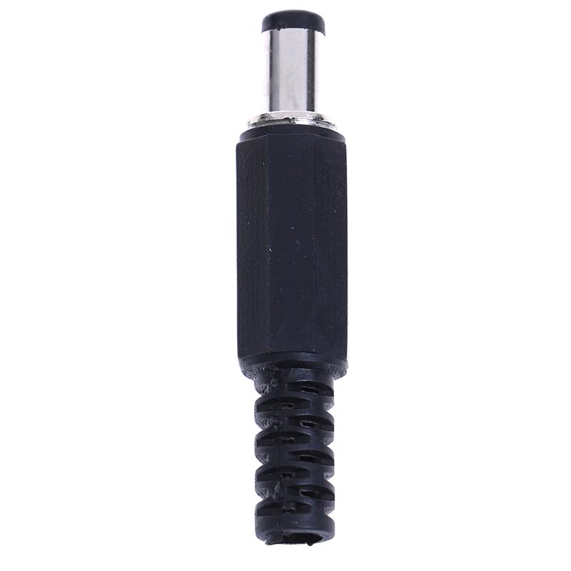 5Pcs 5.5X2.1Mm Male Dc In-Line Plug Socket Jack Connector Adapter