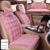 Plush Faux Rabbit Fur Car Seat Cushion: Luxurious Lumbar Support for Autumn and Winter Comfort