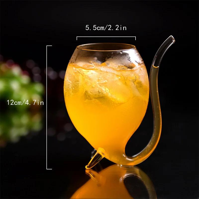 Creative Cocktail Glass Wine Whiskey Glasses Transparent Juice Milk Beer Cup For Party Home Bar Night Party