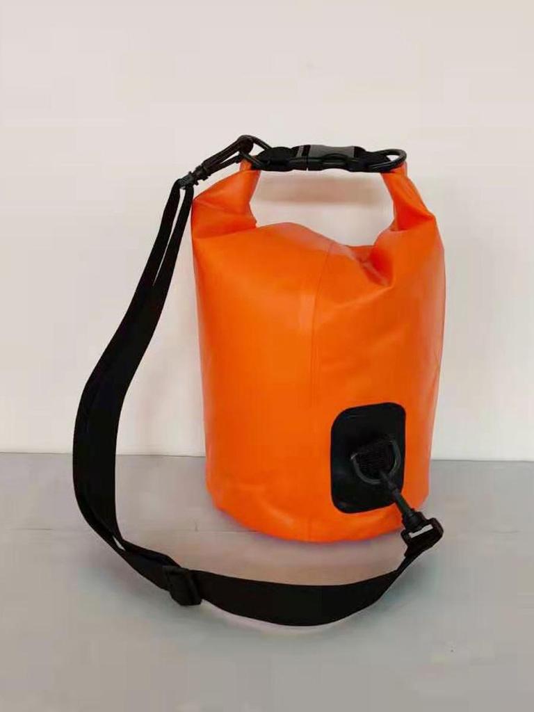 Waterproof Outdoor Sports Dry Bag: Single/Double Shoulder, PVC Thickened Mesh, Lightweight for Beach, Rafting & Swimming.