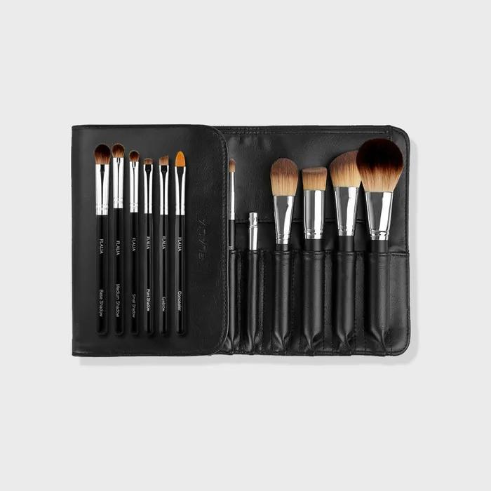 

Класичний набір з 12 пензлів для макіяжу Пудра/Тональна основа/Рум яна/Тінь/Тіні для повік/Брови/Брови/Губи/Консилер/Лінія