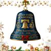 USA 250th Anniversary Bell Multi-Purpose Hanging Bell Decor Wear Resist Anniversary Bell Ornament for Patriotic Holidays