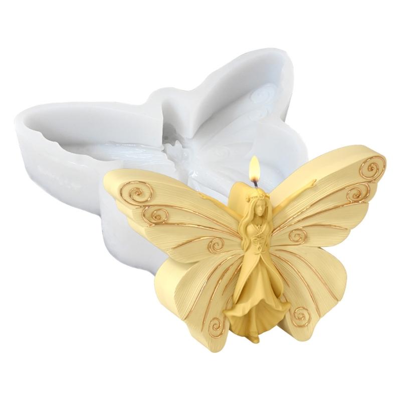 Silicone Molds Butterfly Fairies Candle Molds Epoxy Resin Molds Castings Molds Plasters Molds Ornament Molds 1