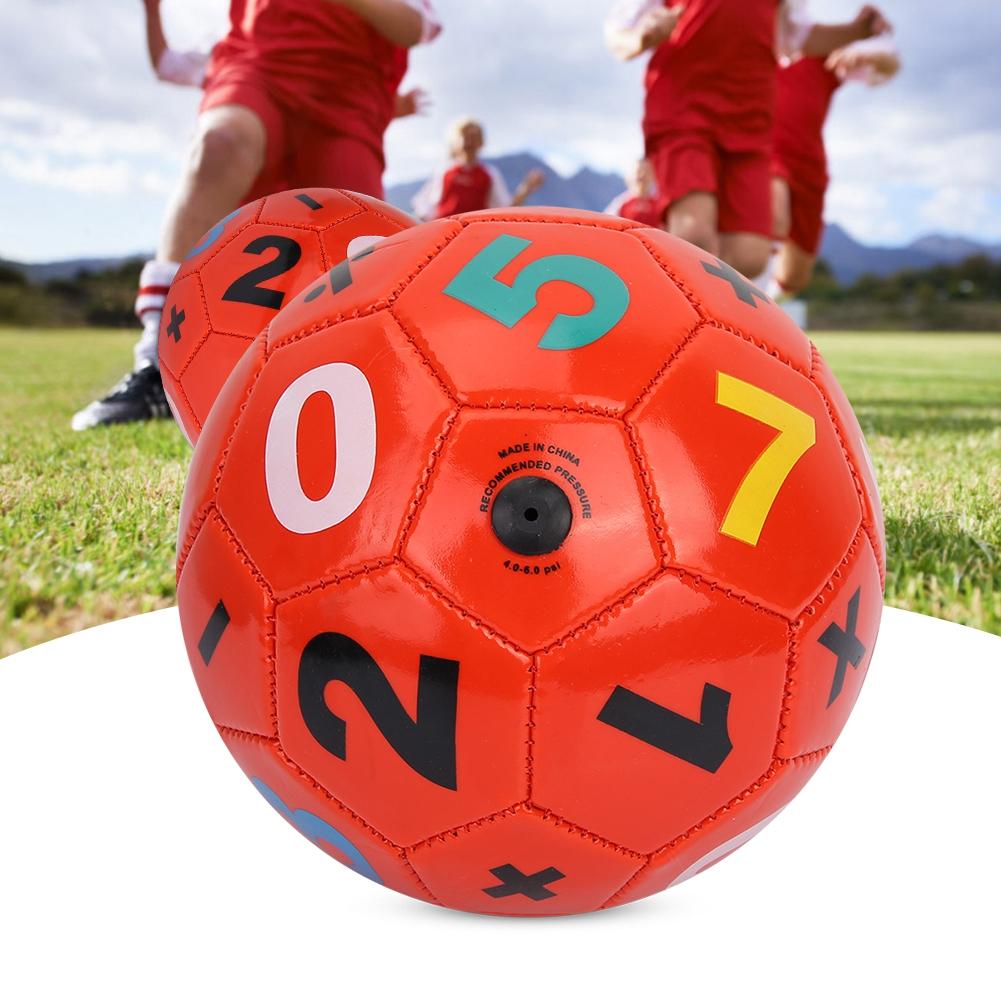 Children Outdoor Sport Foot  Soccer   Size 2 Exercise Sports Equipment(Red Number)