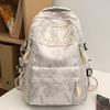 College Students  Girls  High School Students  Burgundy Large Capacity Male Backpack  Junior High School Students  Backpack