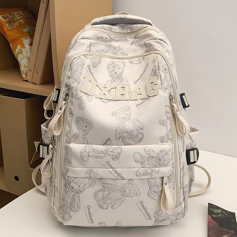 College Students  Girls  High School Students  Burgundy Large Capacity Male Backpack  Junior High School Students  Backpack
