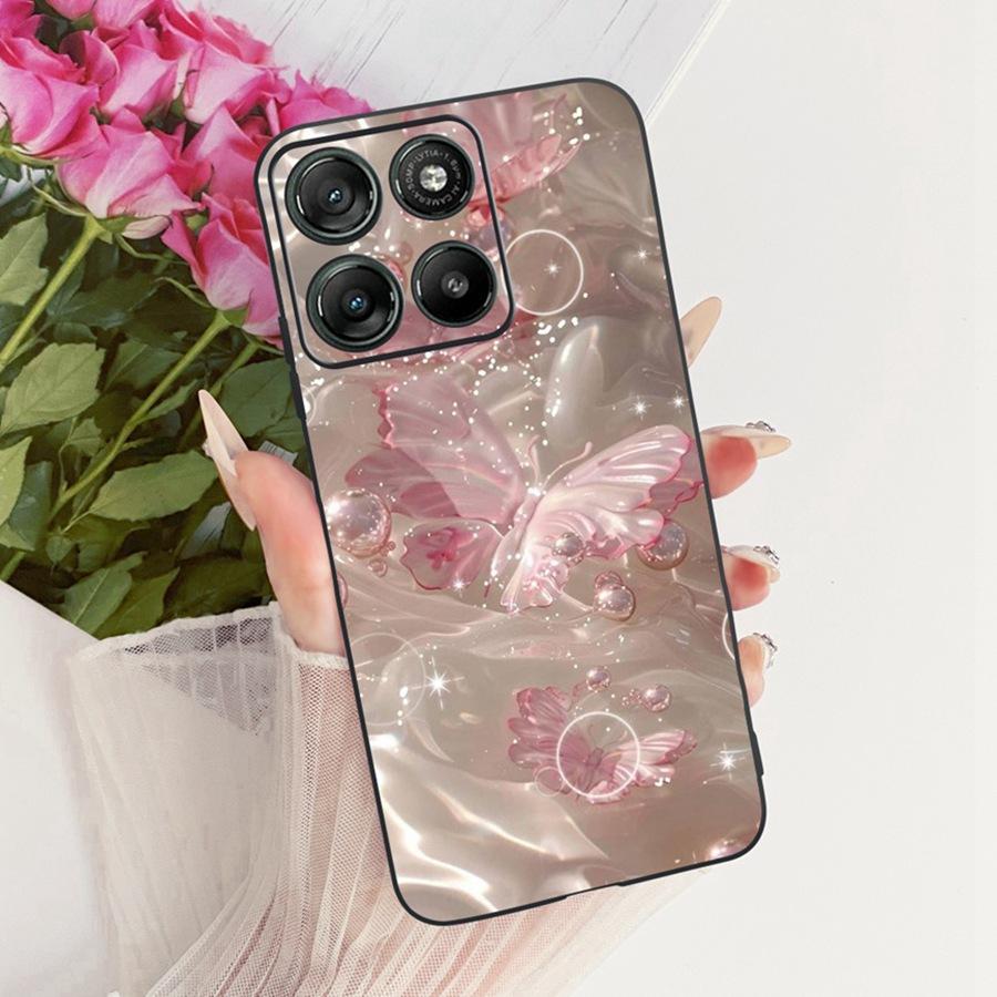 For Motorola Moto G67 MotoG77 Case New Luxury Painted Cover Black Silicone Soft Phone Case For Moto G77 G 67 Back Cover Bumper