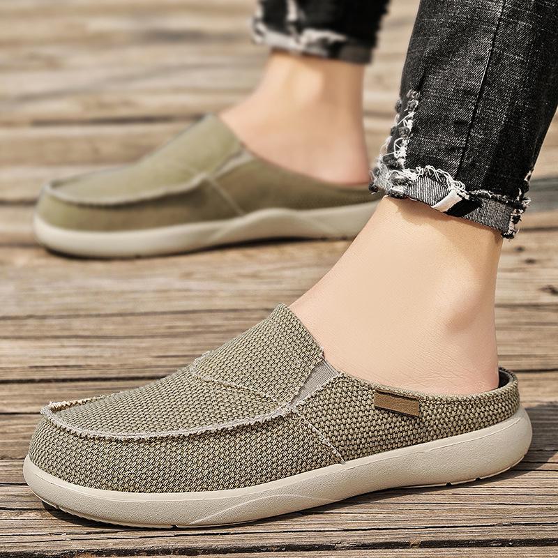 Men's Large Cross-Border Lightweight Summer Slip-On Casual Closed Toe Half Slippers