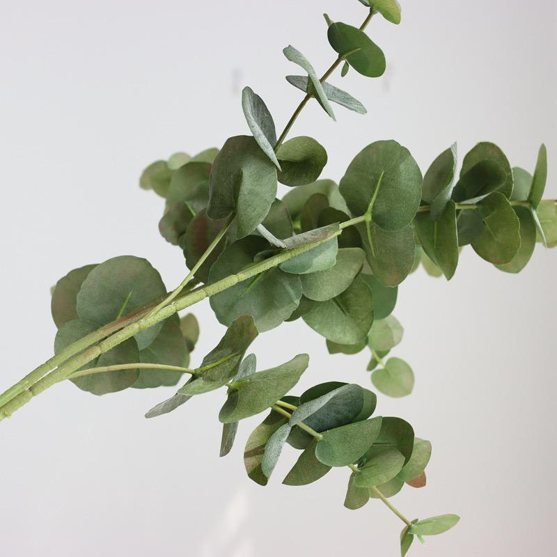 Realistic Artificial Eucalyptus Leaves Real Touch Green Stems High Quality Eucalyptus for Home Wedding Floral Arrangement