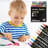 Double-headed Gouache Acrylic Pen Round-headed Doodle Pen Set Pigment Diy Ceramic Pen 115.2ml