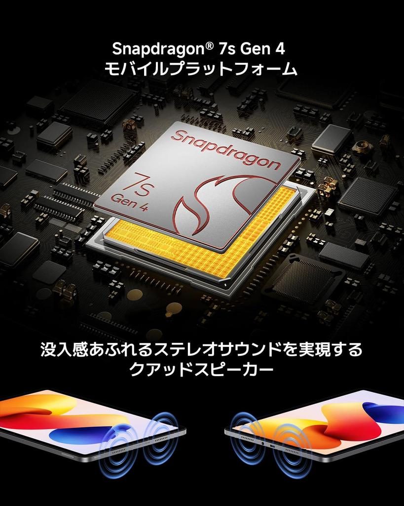 Xiaomi REDMI Pad 2 Pro Groß Dolby Atmos 12000mAh Reverse Snapdragon 7s Gen 4 Bis zu 2TB MicroSD-Karte Xiaomi Japanisches Silber Tablet, 6GB+128GB, 2.5K