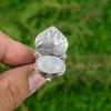 Natural Rainbow Moonstone 925 Silver Solitaire Bird Adjustable Ring For Girls