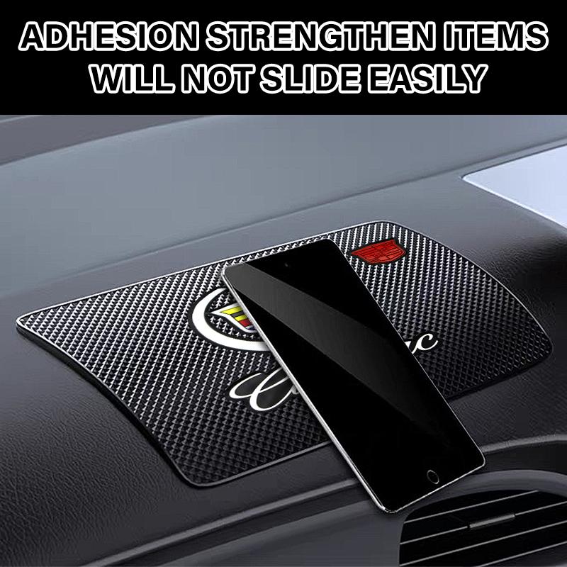 Anti Slip Mat PVC Dashboard Phone Holder Non-Slip Sticky Pad For Cadillac Escalade Tiburon Deville Seville XT5 XTS CTS BLS SLS DTS SRX Metal