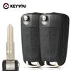 KEYYOU New HU46 Blade Flip Folding Blank Car Key Shell For Opel Antara AMPERA Chevrolet Epica Fob 2 3 Buttons Key Housing Case