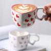 Middle East Style Coffee Tea Cup Creative Heart Cup Ceramics Milk Cups Porcelain Coffee Cups Wholesale Tableware Cups Gift