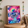 Disney Stitch Rainbow Clouds Oil Paint Digital Painting Art Kit Handmade DIY Painting Kit Home Decor