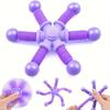 1pc Hexagonal Fidget Spinner Toy Sensory Fidget Toy with 6 Interlocking Rings,Durable Plastic Relax Gift for Youngsters Adults,Easter Basket Stuffers