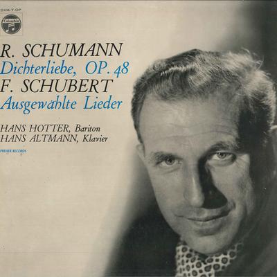 LP Record HANS HOTTER, HANS ALTMANN - Schumann: <Dichterlibe> Op.48 / Sch DXM7OP COLUMBIA 1968 Japan Classical Used