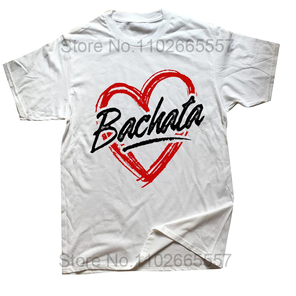 Funny Bachata Heart Love T Shirts Unisex Summer Cotton Harajuku Short Sleeve Streetwear Black Salsa Dance Dancing Tshirt S
