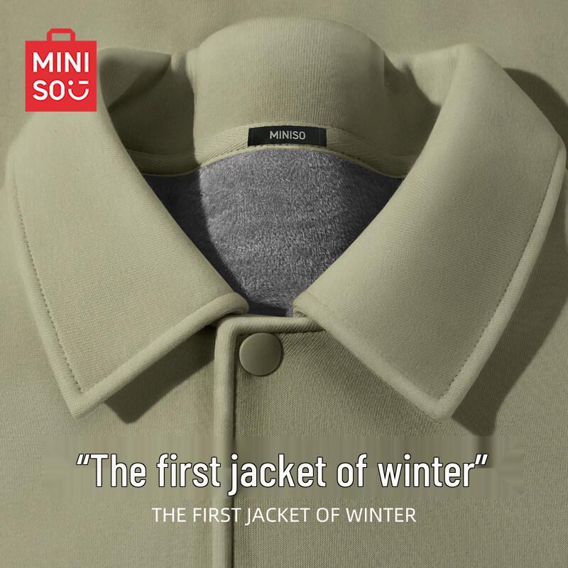 MINISO Men s Winter Plush Knit Lapel Jacket L 3850₽
