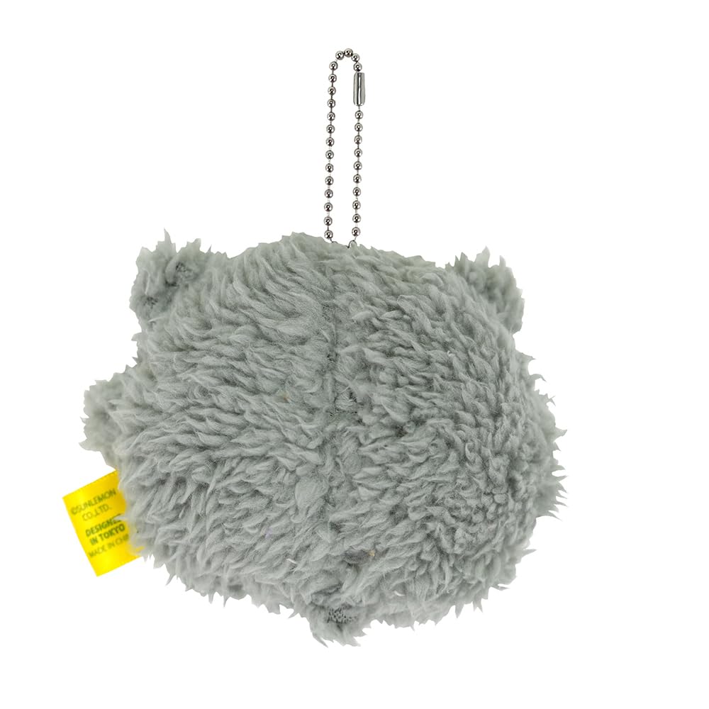 Sun Lemon Sheep Stuffed Animal Keychain Grey 10x6x8cm P-9682