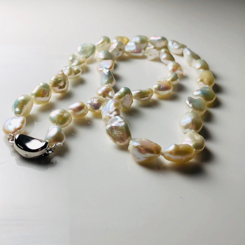 Necklace, Women's, Freshwater Pearls, Approximately 9mm Irregular Shape, Fashionable, Trendy, Versatile, Highly Rated