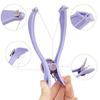 Debire Plastic Eyebrow Face and Body Hair Threading Removal Epilator System Kit (Purple)