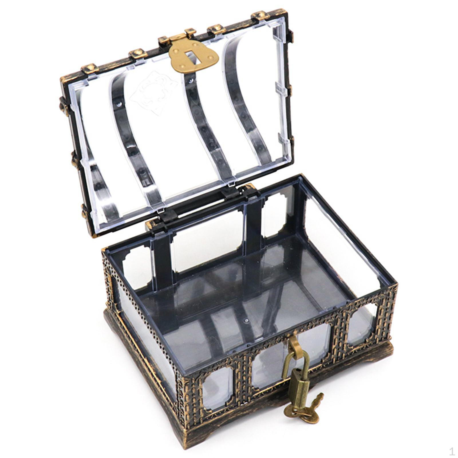 Style Pirate Treasure Chest Transparent Large Size Jewelry Box Toy for Classroom C 1390₽