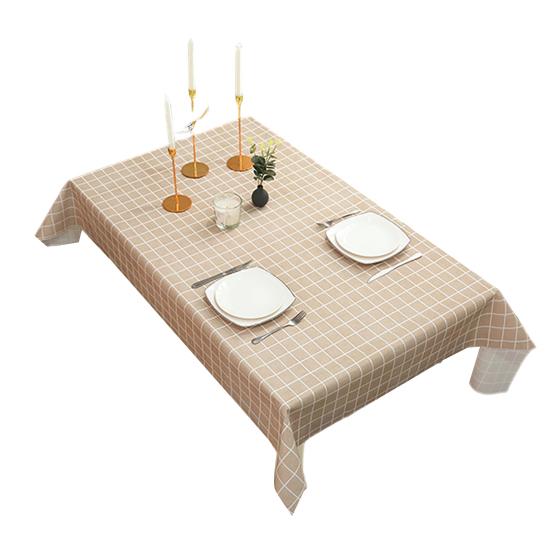 Yousheng Rectangular Tablecloth, Plastic Plaid Tablecloth, Waterproof Stain-Resistant Table Cover for Dining Table Outdoor Picnic S