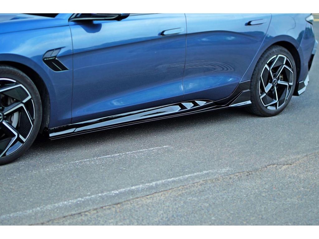 Compatible with BYD Seal EV DC: Rear & Front Bumpers, Front Lip Spoiler, Side Skirts, Rear Spoiler, Black Bright Strips.