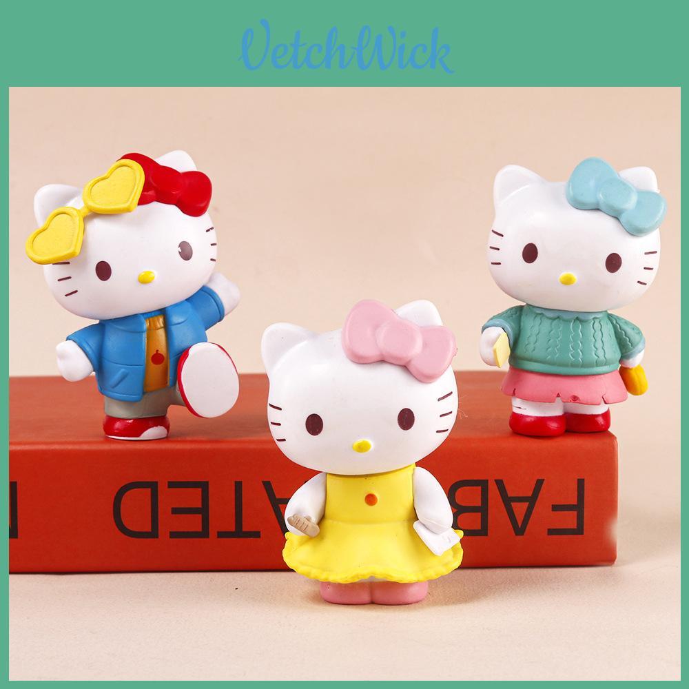 Kt Cat Pvc Car Dashboard Decoration Collectible Toy Gift For Girls