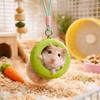 Tire-Shaped Hamsters Swing Bite Resistant Hanging Bed Hamsters Hammock Detachable Chain Small Pet Hanging Swing