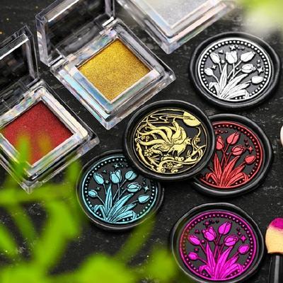 Glitter Wax Paint for Wax Seal Stamp Metallic Lustre Wax Finish for Wax Seal Stamp Decor Sealing Envelope Gift Wrap