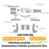 Für MINI Cooper F55 F56 2021-2023 Auto Innenraum Schutzfolie TPU Transparent Konsole GPS Bildschirm Kratzfest Aufkleber PPF