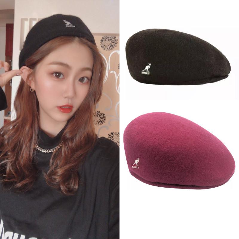 Kangol Woll-Barett Hut Modischer Trendiger Stil mit Kurzer Krempe für Alle Jahreszeiten
