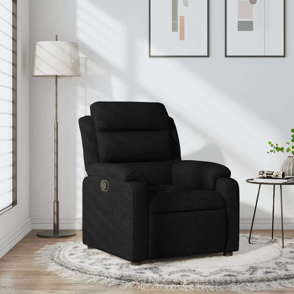 Relax Chair Black Fabric