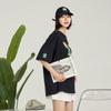 New MLB Drop Shoulder Sleeve T-Shirt Unisex Black 3ATSQ0131-50BKS