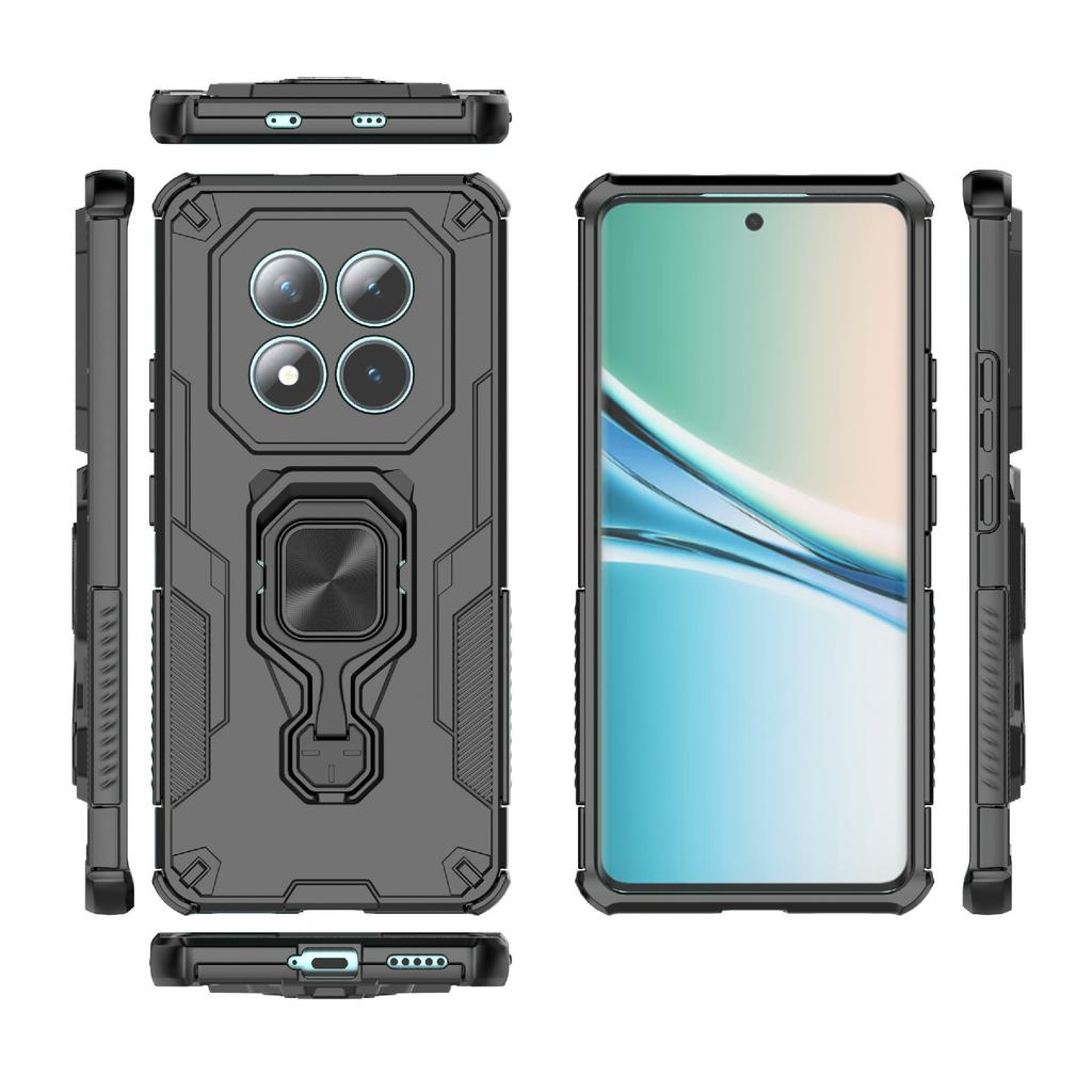 Dla Xiaomi Poco M8 5G/Redmi Note 15 5G (Światowy) Etui Obrotowy Pierścień Podpórka PC + TPU Odporne na Wstrząsy Pokrowiec na Telefon