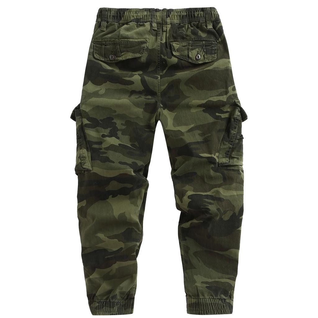 Camouflage Casual Cargo Pants Men Fashion Multi-Pockets Streetwear Loose Trousers Male Jogger Cotton Military Daily Pants