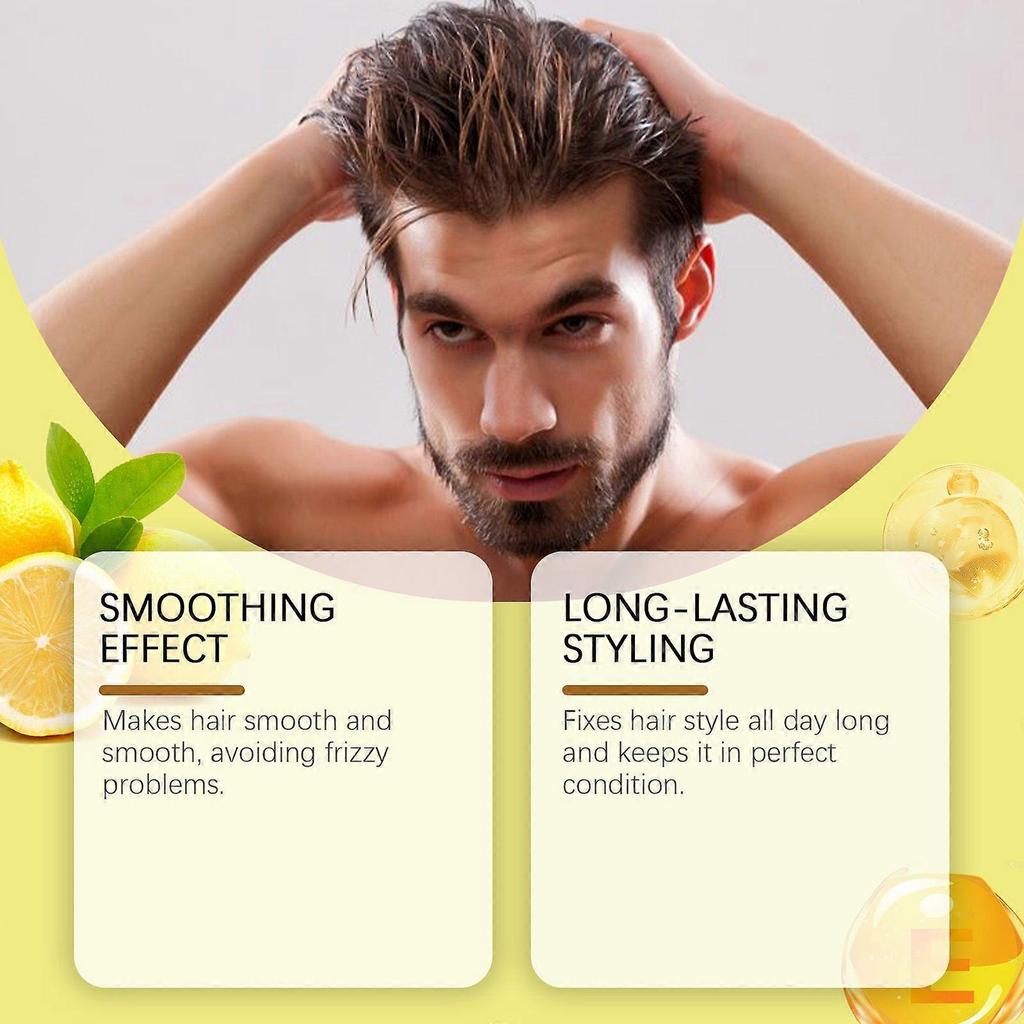 Hoegoa Moisturizing Styling Hair Gel Matte Long-Lasting Volumizing Moisturizing Fragrant Natural Styling Hair Clay Gel