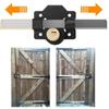 Barn Door Latch Double-Sided Wood Gate Lock Secure Door Latch 5 Keys For Exterior Interior Fence Gate Pantry Shed Closet