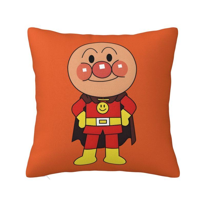 Custom Anpanmans Anime Cushion Covers Manga Cartoon Velvet Nordic Pillow Case