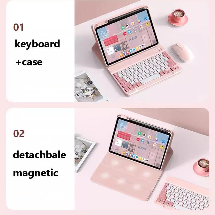 ASH for IPad Pro 11 10th 10.9 10.2 9th 8th 7 Pro 13 Inch Air5 4 Air3 2 1 9.7 6th 5th Wireless Bluetooth Keyboard Case